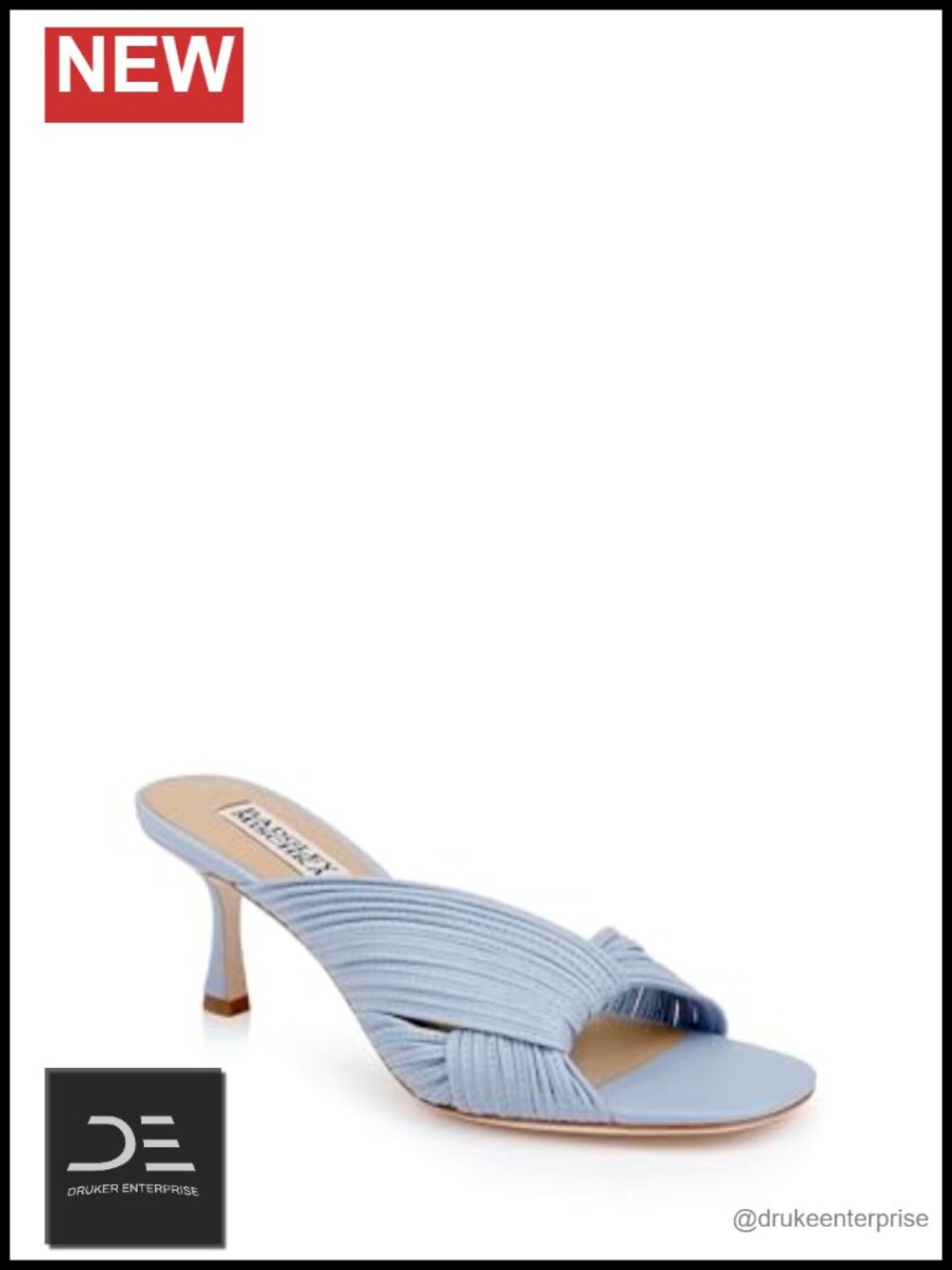 Leather Heeled Sandals with Slingback Strap